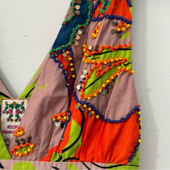 Anthropologie Roopa Pemmaraju Nerida Girly Whimsical Midi Dress Size XS - Picture 13 of 14